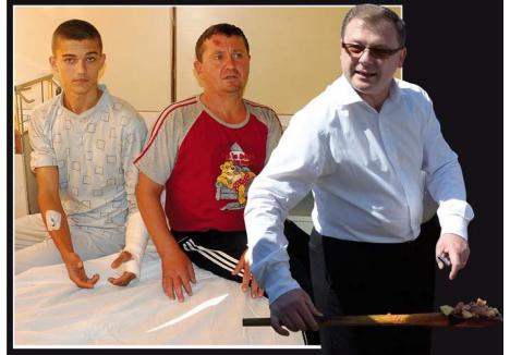 SĂ-I ARDEM PE INFRACTORI! "Infractori" - aşa i-a catalogat chestorul Liviu Popa (dreapta), pe Alexandru Baba şi pe tatăl său, Dumitru Baba (stânga), cei doi orădeni care au îndrăznit să reclame "hotărârea" cu care poliţiştii au "aplicat legea" şi i-au băgat în spital. O fi infracţiune, cum zice fostul şef al Poliţiei Române, să te baţi cu pumnii "sistemului"...